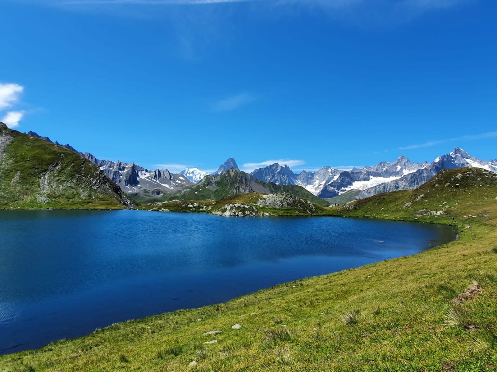 Fenêtre Lakes from the Great St Bernard Pass