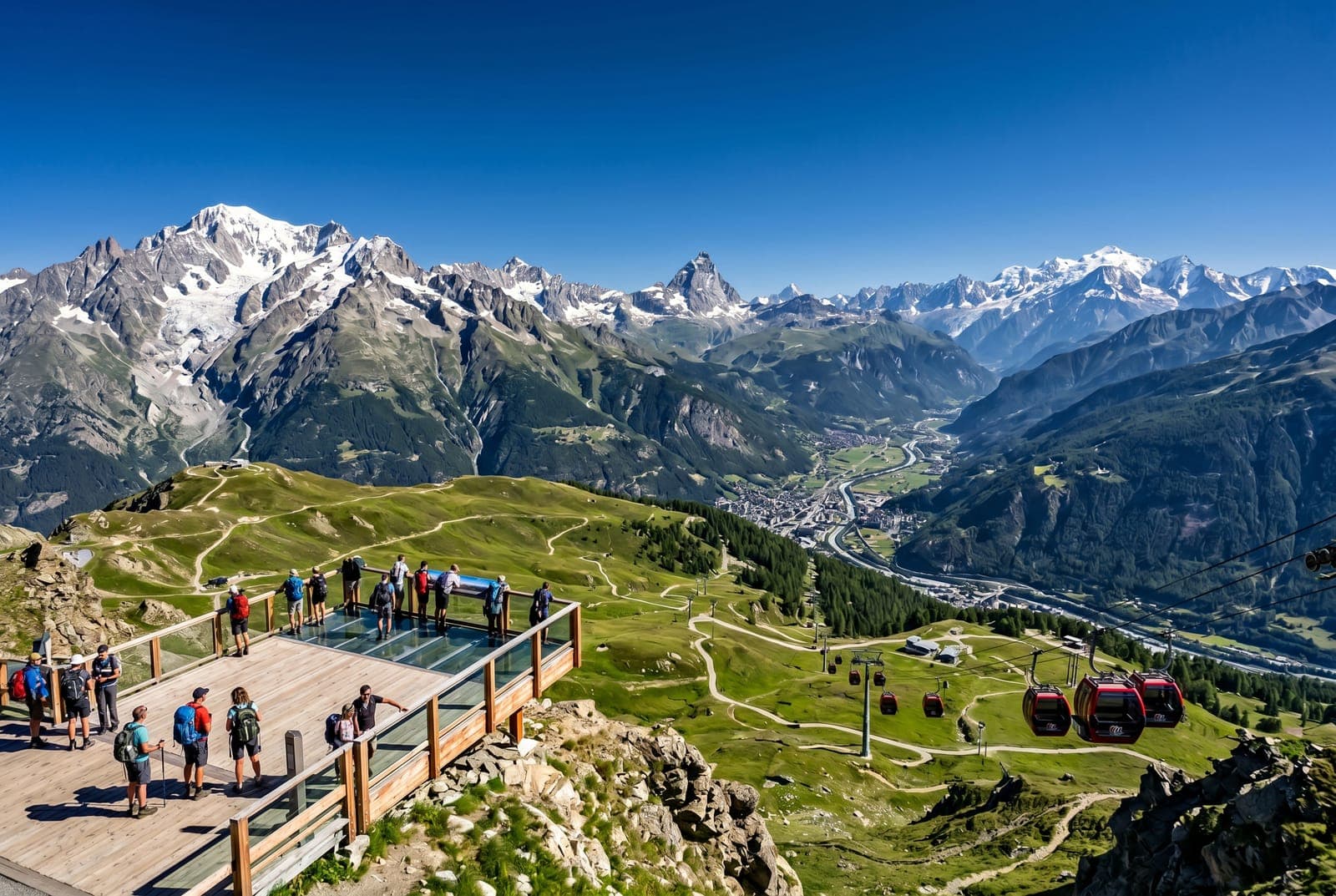 Pila gondola from Aosta + Alta Balconata viewpoints
