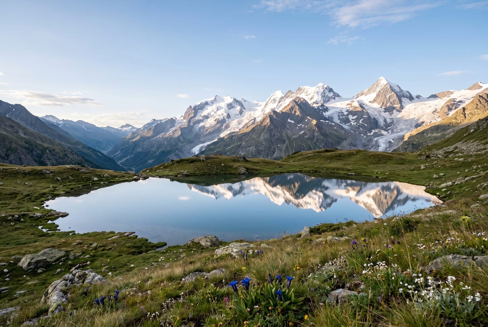 Lago di Lochien — silent balcony over the Monte Rosa peaks